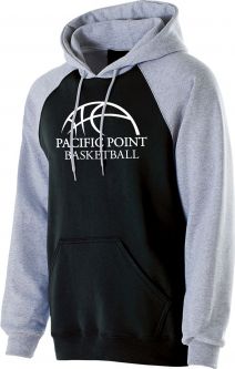 Holloway Unisex Banner Hoody, Black/Athletic Heather